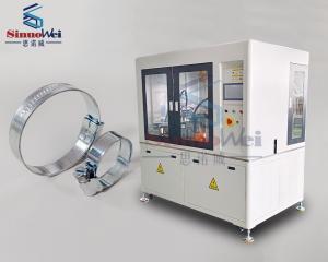 China OEM British Style Hose Banding Machine Automatic Hose Clamp Manufacturing Machine on sale