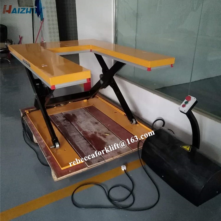Stationary Hydraulic Scissor Lift Platform , 1500kg Heavy Duty Scissor Lift Table