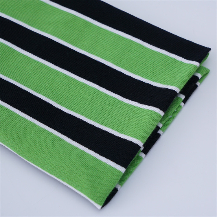 Durable And Environmentally Friendly Healthy Striped Knit Fabric For Casual Wear