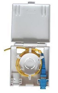 Socket Fiber Optic Termination Box 86×86×27 Mm For FTTH / FTTO / FTTD