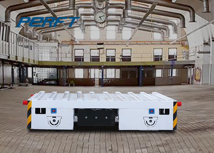 20t Battery Powered Material Transfer Cart Running on Cement Floor