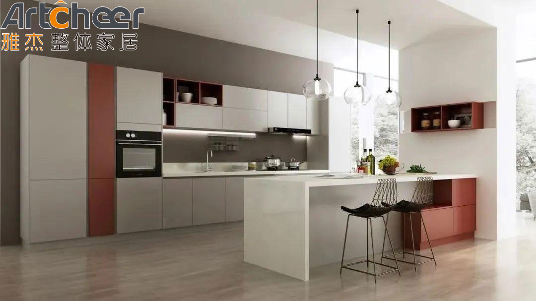 Complete Set Modular Kitchen Furniture with Drawer Basket Accessories
