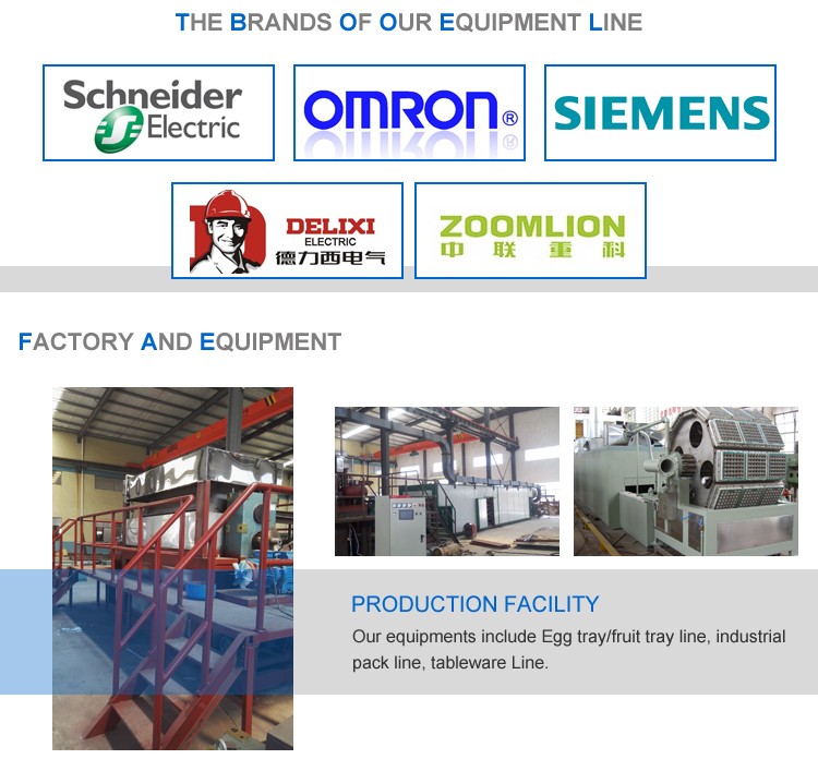 Biodegradable Bagasse Pulp Production Line , Bagasse Plate Machine 440V