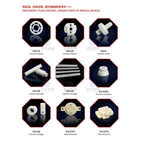 Corrosion Resistant Zirconia Ceramic Sealing Valves Semiconductor Components