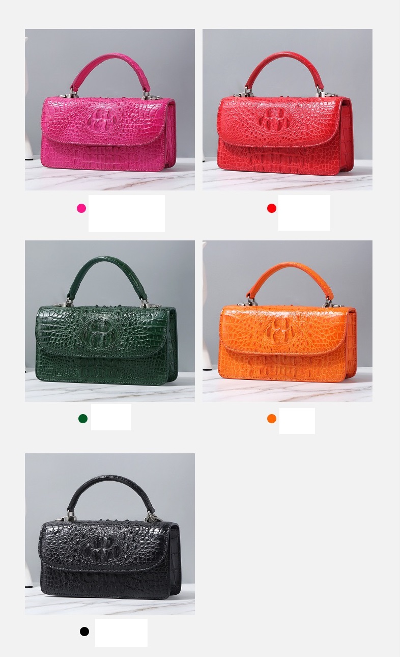 Fashion Designer Genuine Crocodile Leather Women Small Handbag Purse Authentic Alligator Skin Female Flap Shoulder Bag