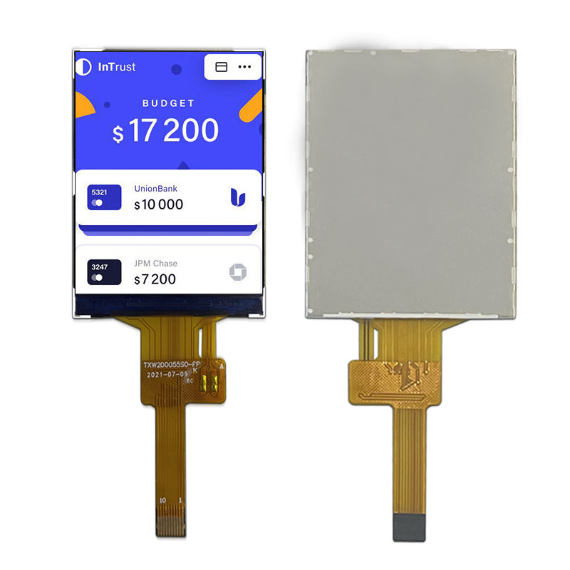 2-inch LCD TFT LCD display screen 240*320, brightness 1000cd/m²