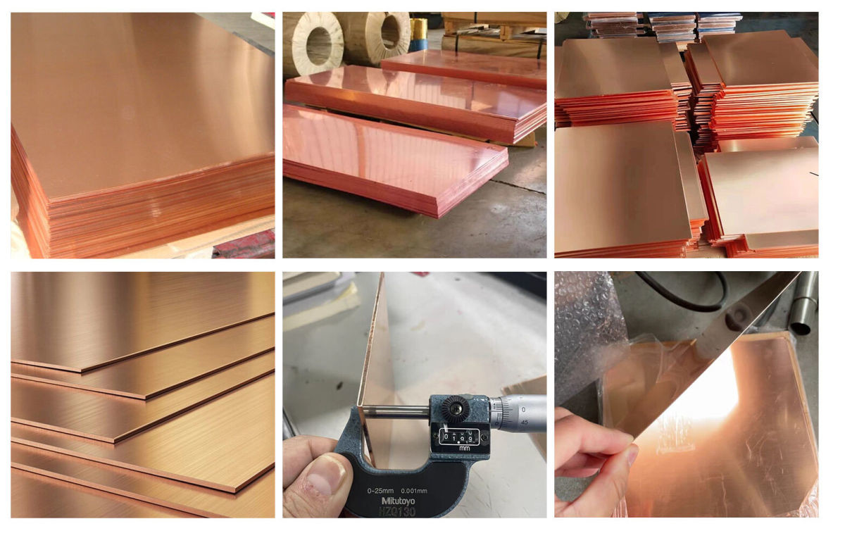 C10100 C10200 Pure Polished Copper Sheet Plate Electrical Annealed Copper Sheet