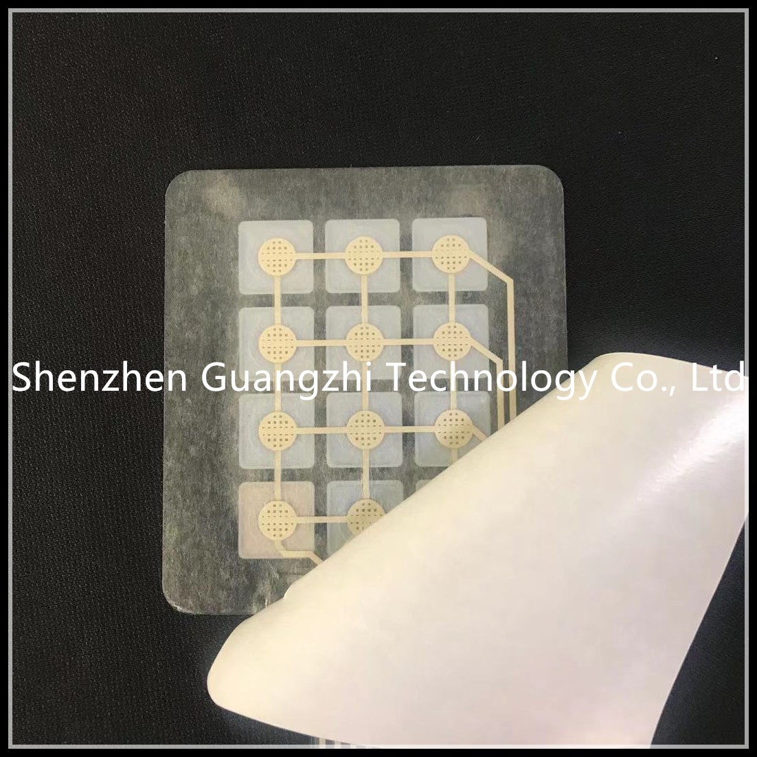 Waterproof 0.45mm Key Travel Industrial Numeric Keypad 3x4 Matrix Thin Film