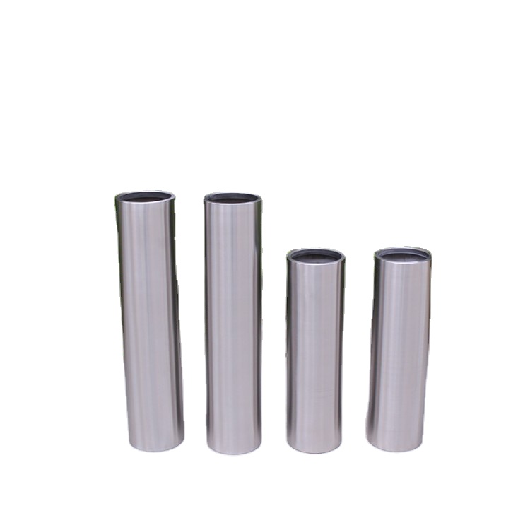 High barrel stainless steel artificial flower pot metal planter