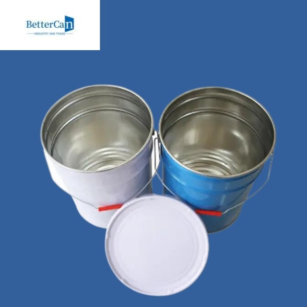 18 Liter 20 Liter Large Metal Pail Buckets For Chemical Oil