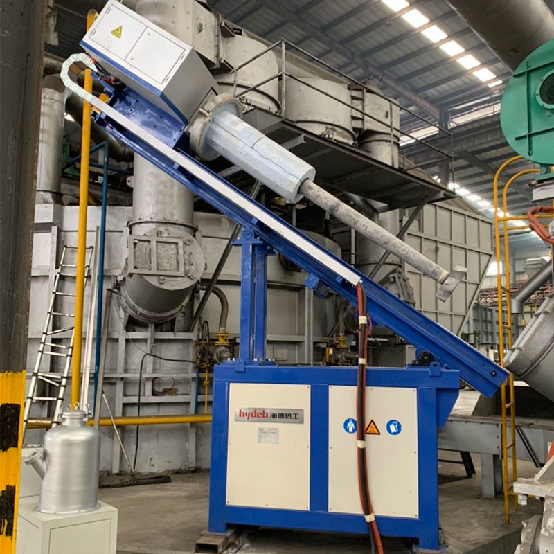 Graphite Rotor Speed Rotary Degassing Unit For Precise Gas Refining 0-600r/min 50Hz Frequency ≥99.996% Refined Gas Purity