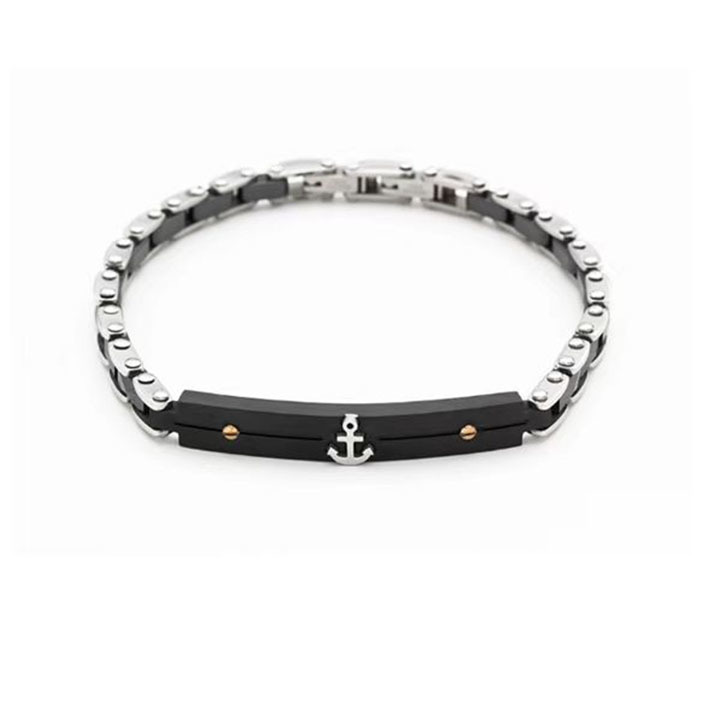 Hollow Maze Pattern Stone Stainless Steel Bracelet Non Tarnish Jewelry Customized