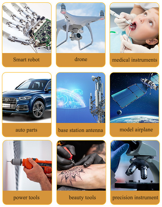 38W 7000rpm Coreless DC Motor 3.15A Ironless Dc Motor For Precision Instrument