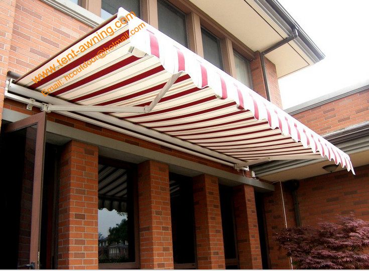 Waterproof UV Resistance Retractable Balcony Canopy Aluminum Customized Sizes Awnings