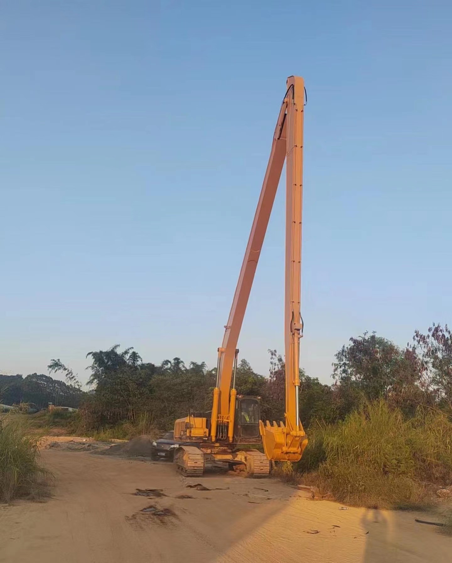 SANY305 Extended Long Reach Excavator Booms 24 Meters Q355B Material