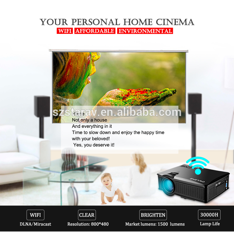 Newest! best mobile phone projector SD60 better video projector than UC46