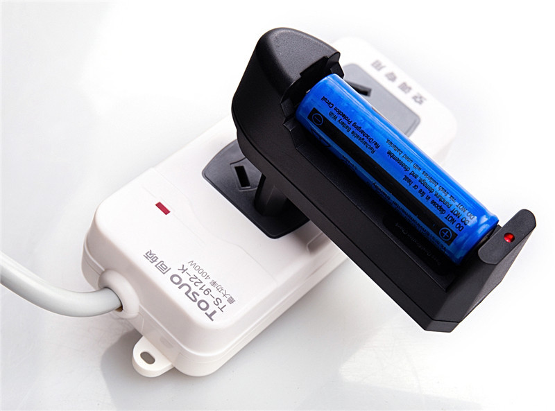 Standard EU Plug USB Lithium Ion Battery Charger , Micro Usb Li Ion Charger Black