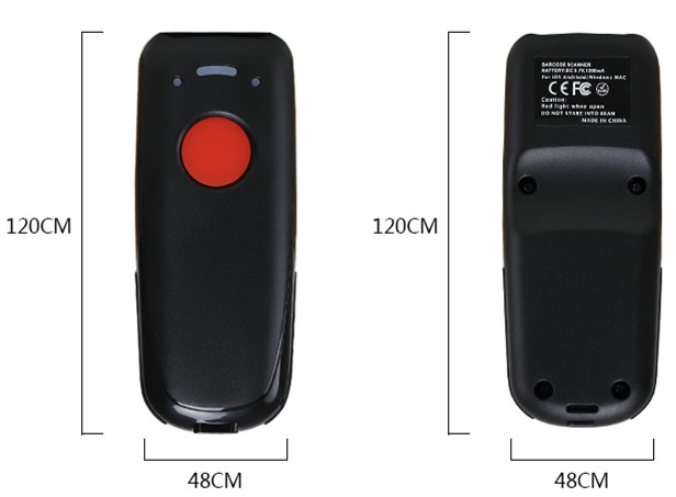 1D 2D Mini Barcode Scanner Portable Bluetooth Bar Code Reader YHD-3600DB
