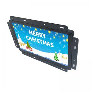 China Multimedia Open Frame LCD Display Metal Housing Black Built - In Media Player on sale