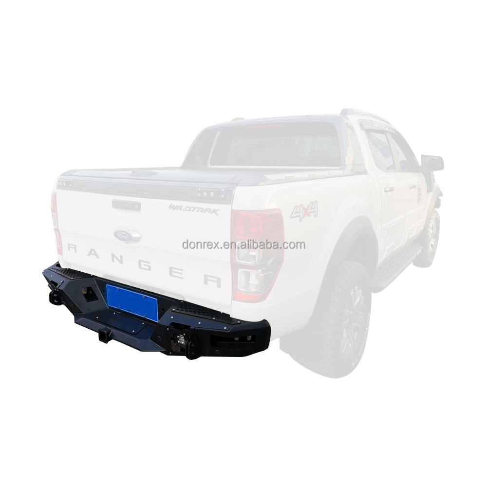 High- Black Steel Rear Bumper for Ford Ranger Bumper Auto Exterior Accessories
