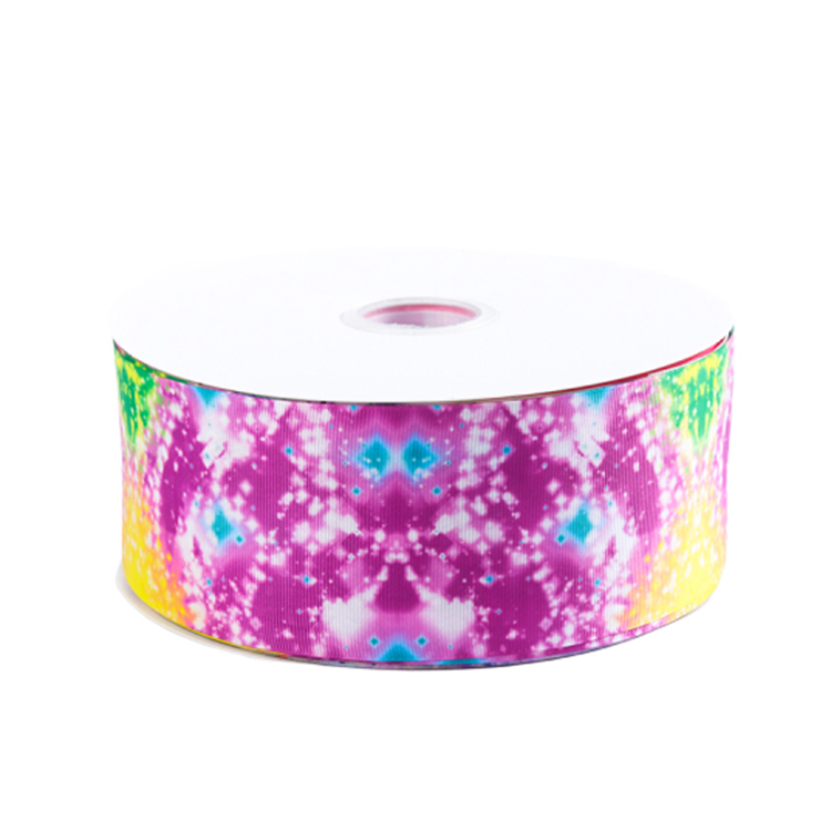 Fancy Personalised Printed Ribbon Luxury Purple Color Smooth Touch Feeling