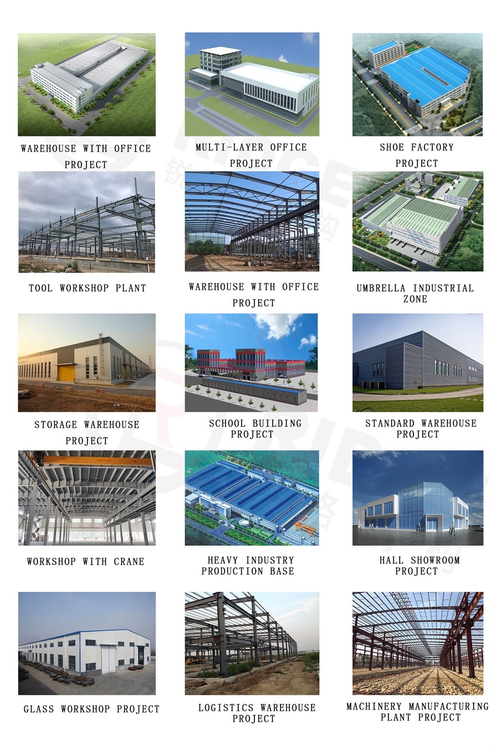 Pre Engineered Steel Construction Lightweight Galvanized Steel Structure