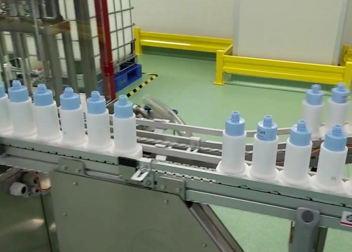 Intermittent Mode Bottle Filling Capping Machine For Lotion Liquid High Accuracy