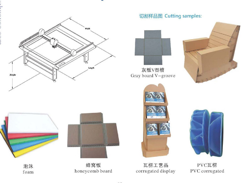 Grey Paper Board V-cut Cutting Machine with 3mm Min Cutting Radius