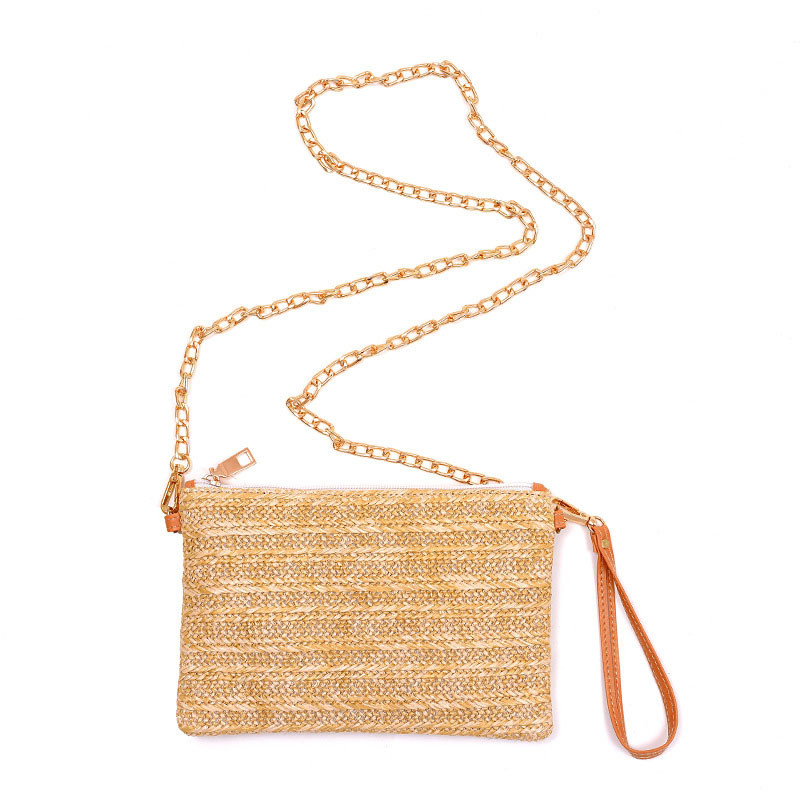 Beach Summer Straw Woven Bag , Women Woven Messenger Bag Leisure
