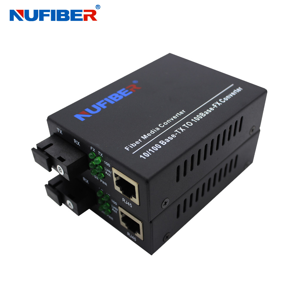 Simplex 1310nm 1550nm 20km SC Fiber Media Converter