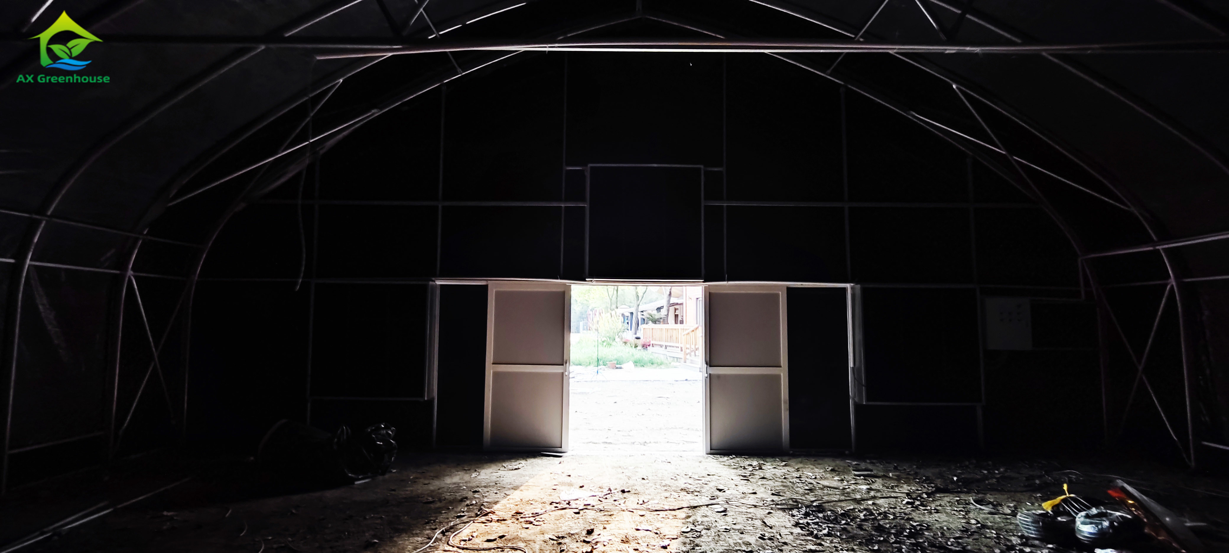 Light Dep External Blackout Greenhouse White Black Film Rolling Hot Galvanized