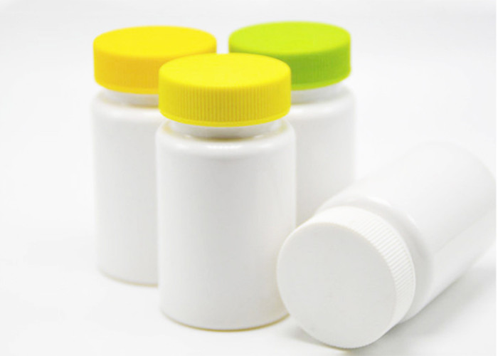 70ml PET Aluminum Cap Healthcare Packaging Bottles For Capsule Tablets