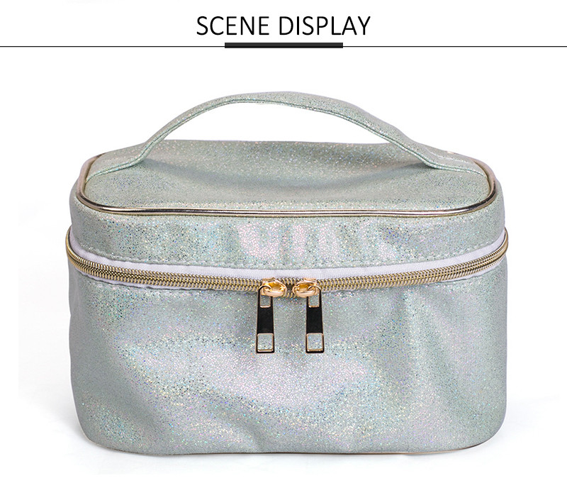 Travel Makeup Bag Organizer Beauty Packaging Vanity Leather Wash Bag Set