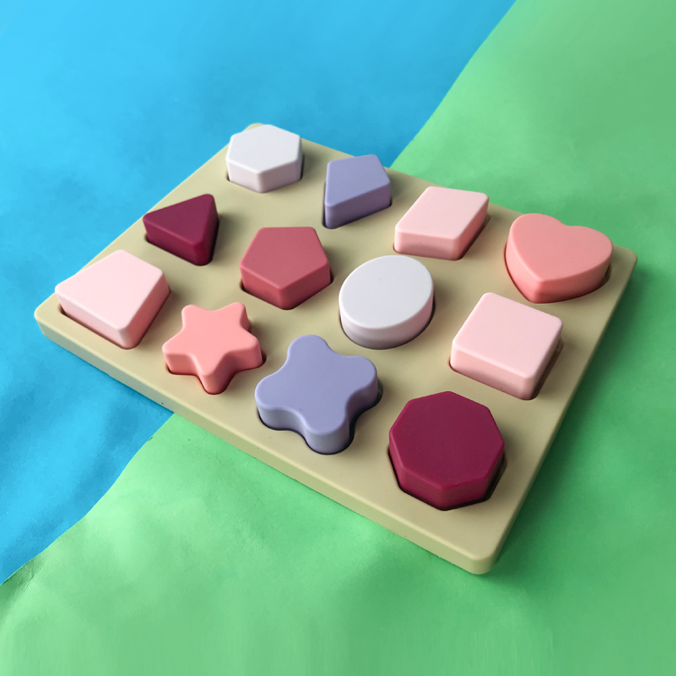 Silicone Educational Toys DIY Geometry 3D Jigsaw Puzzle Customized