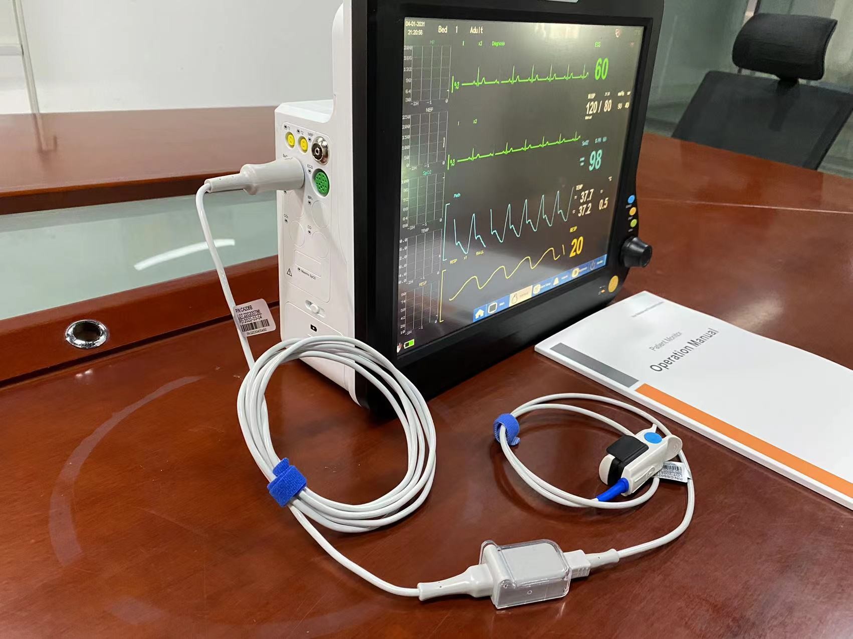 15 Inch Portable Vital Signs Monitor For ICU Cardiac Monitoring