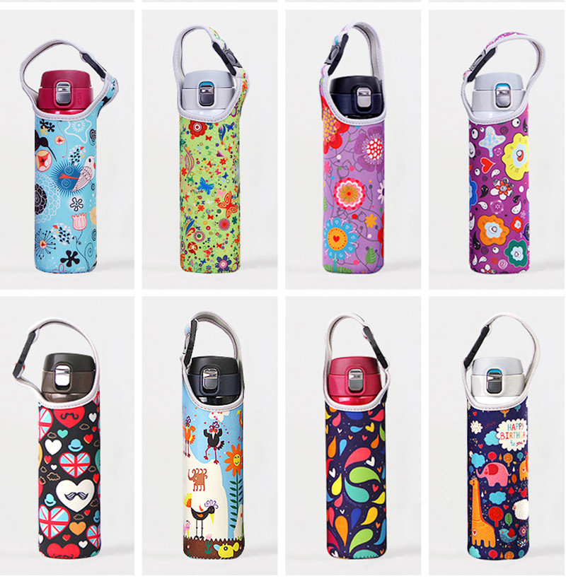 Reusable Cartoon H18CM Insulated Bottle Sleeve For Kids