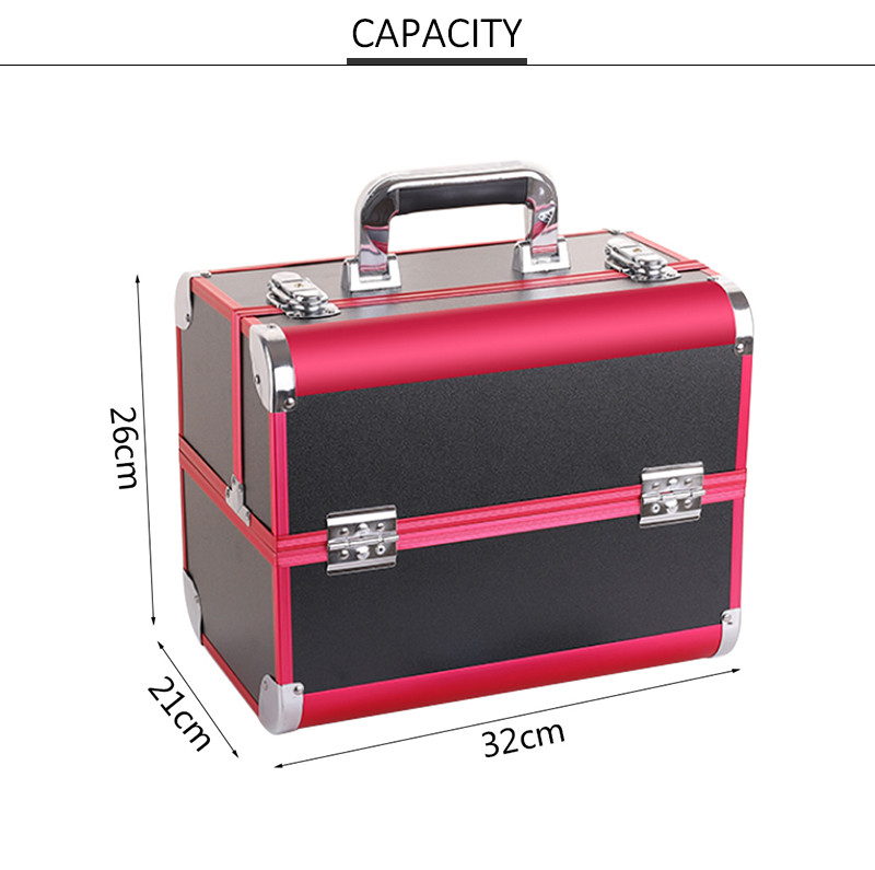 shockproof Multi Compartment Cosmetic Make Up Case