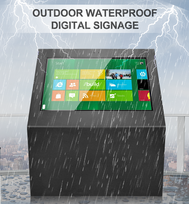 43 Inch Interactive Digital Signage Kiosk Android With CMS Touching Function