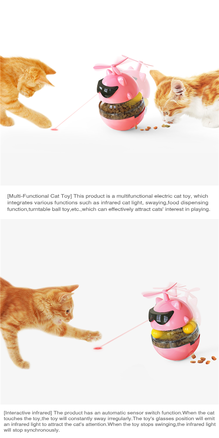 Factory Directly Wholesale Popular Product Interactive Cat Toy Turntable Multifunctional Lightning Lucky Cat Toy