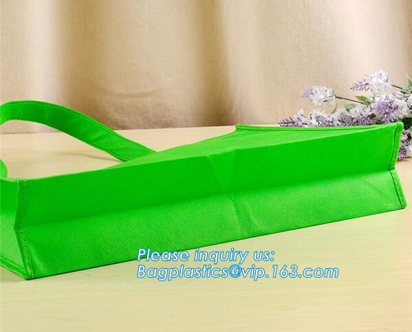 eco friendly non woven bag, Custom logo printed yellow non woven gift pouch drawstring non woven bag, BAGEASE, PAK, PKG