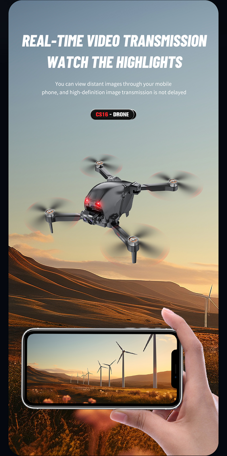 Remote Control Drone Helicopter Aerial Shooting 4k Hd Camera Drone Fpv Quadcopter with Strong Endurance Brushless Motor