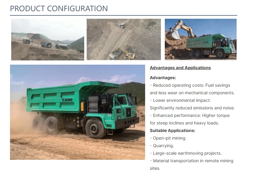 ELECTRIC WIDE BODY MINING DUMP TRUCK FOR SALE