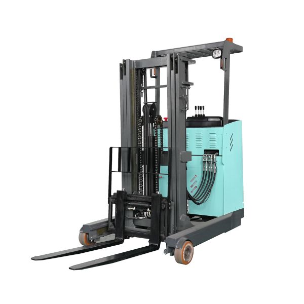 Heavy Duty Electric Reach Truck 1500kg 2000kg with Side Shift 3m Mast EPS Steering Narrow Aisle Forklift