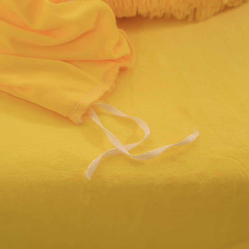 European and American Style Solid Color Thickened Warm Mink Velvet Duvet Bedding Set
