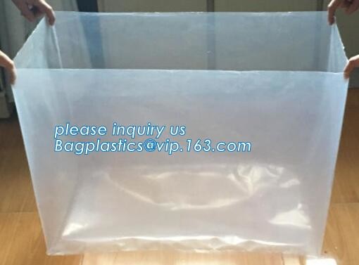sealable square bottom pallet shrink wrap plastic cover for bags, jumbo black lightproof and waterproof plastic pallet c