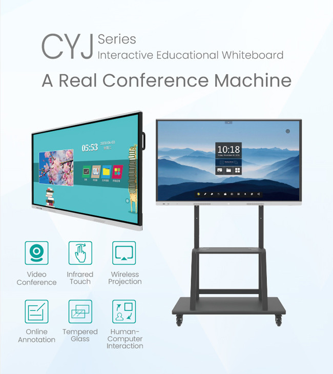110In Interactive Flat Panel 4096px Interactive Panel For Classroom