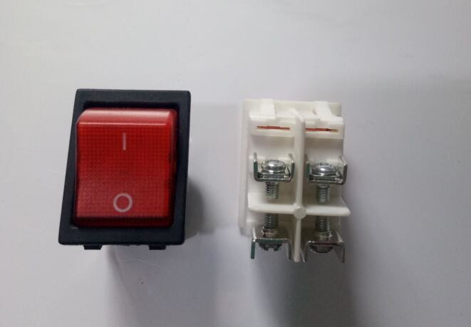 Double Pole Electrical Rocker Switches Waterproof No Light With Bridge
