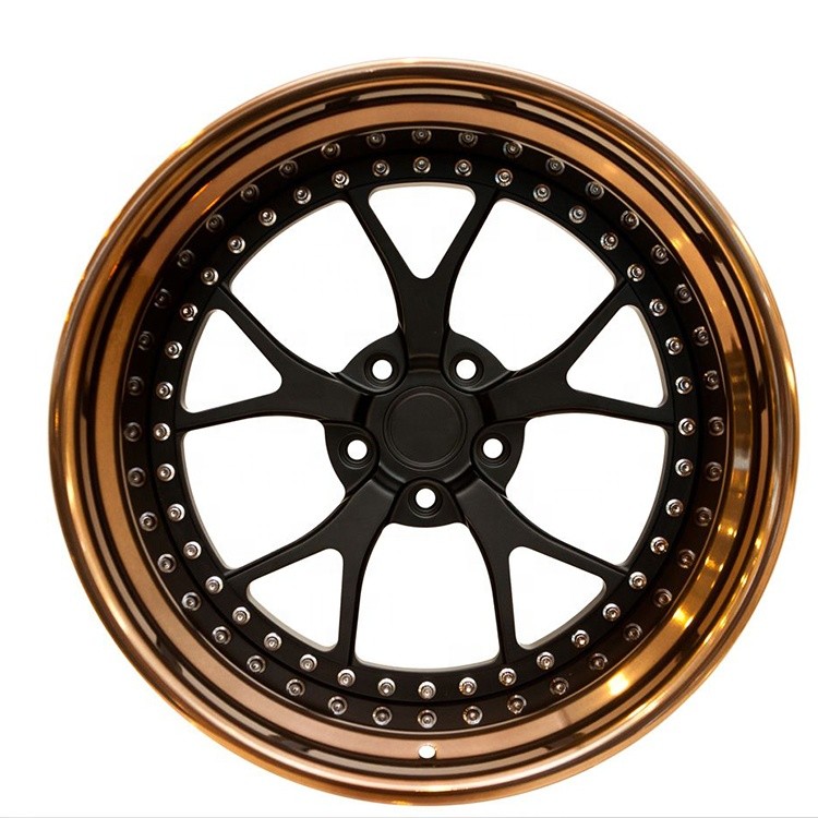customization deep dish brushed red 18 19 20 2122 Inch 3 piece wheels forged alloy wheels for ferrari Dino 365 GTB