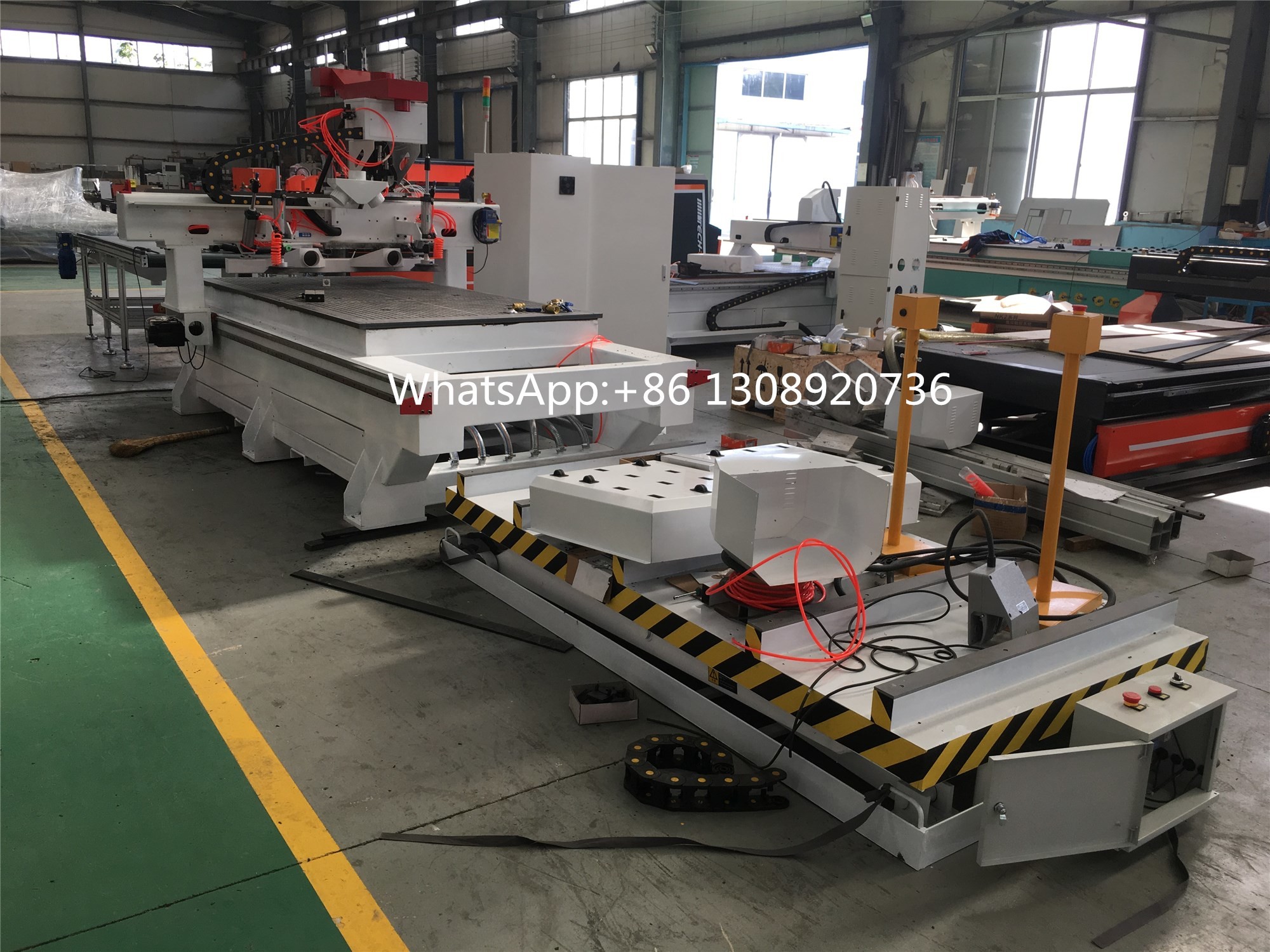 promotions wood engraving machine auto load and unload wood processing machine