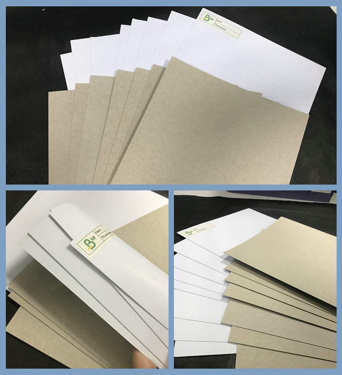 Jumbo Roll C1S Grey Back White Top Paper 250gr to 400gr Duplex board 1300mm